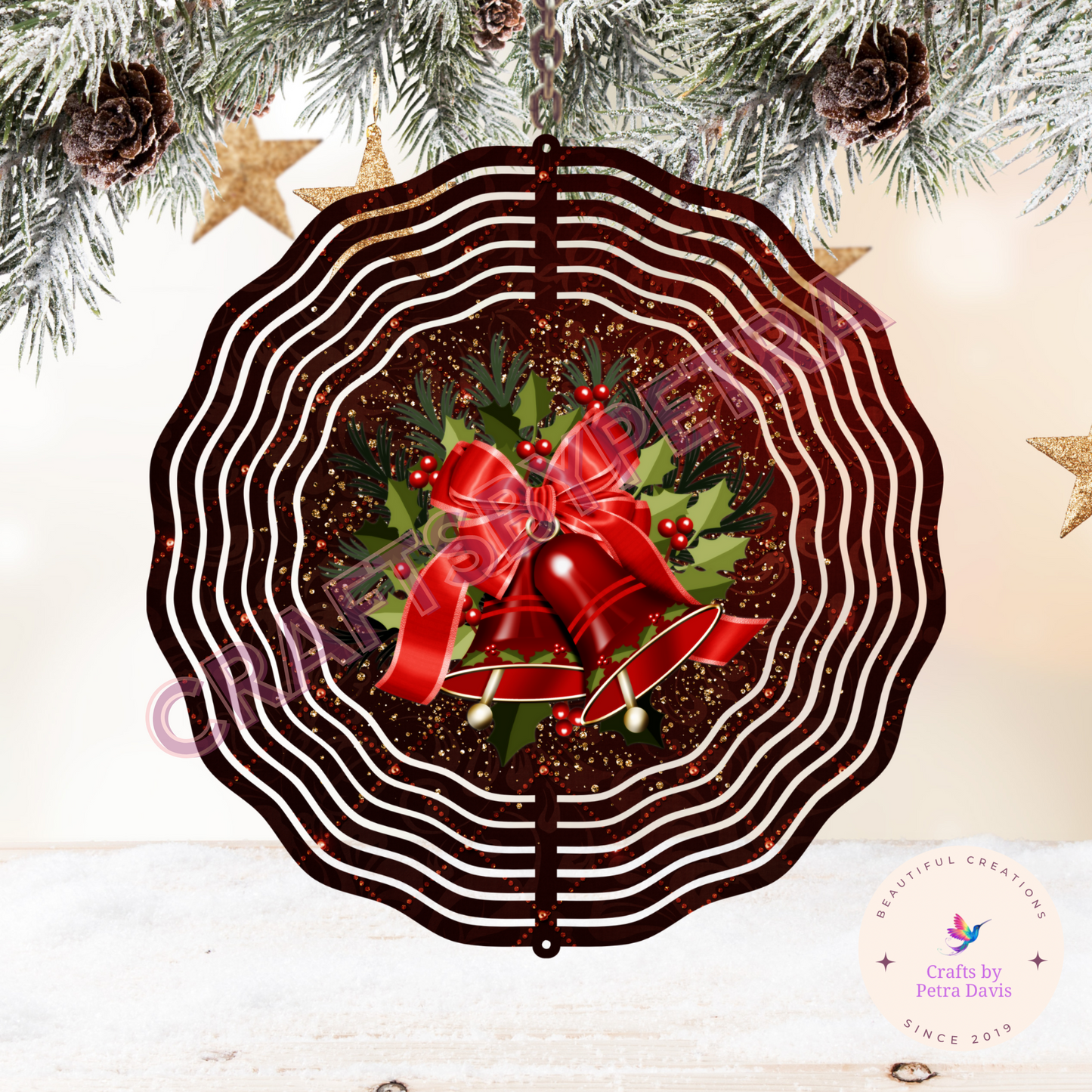 Sublimation 8” Christmas Wind Spinner