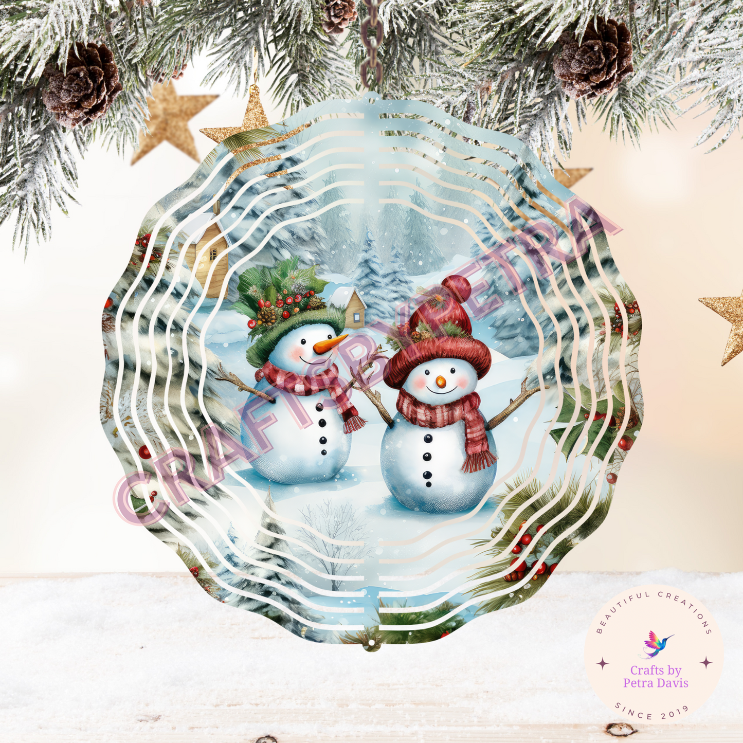 Sublimation 8” Christmas Wind Spinner