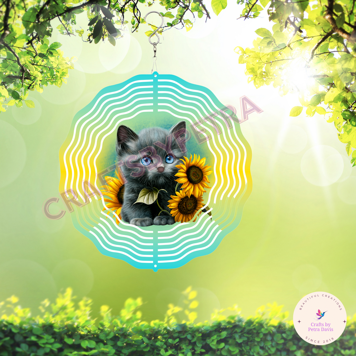Sublimation  8” Kitten Wind Spinner